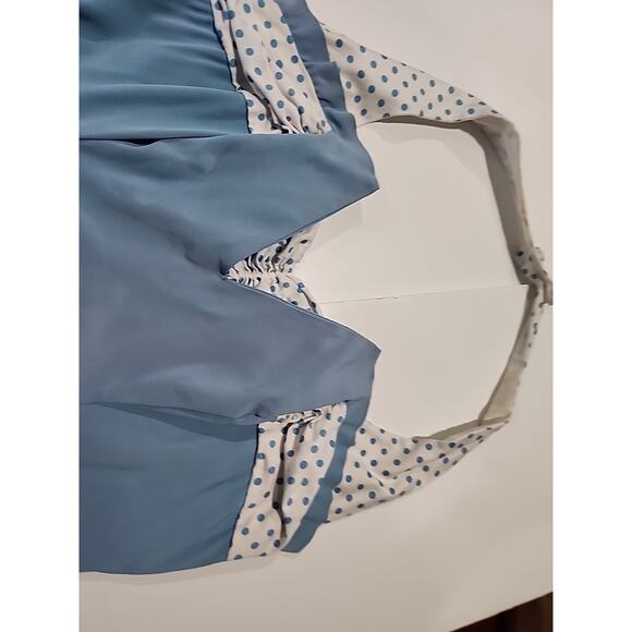 Vintage KERRY BROOKE Sea Stars Sears Roebuck Blue Halter Dress Bathing Suit 50's - Picture 9 of 16